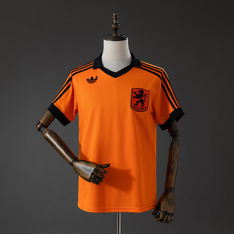 Camiseta retro de local de los Países Bajos 78-80, tallas S-XXL